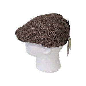 The Quiet Man Cap Collection Newsboy Hat Small NWT Mens Herringbone Wool Premium